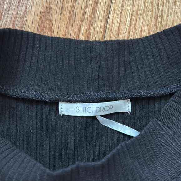 Stitch Drop Black Dress - Picture 2 of 3